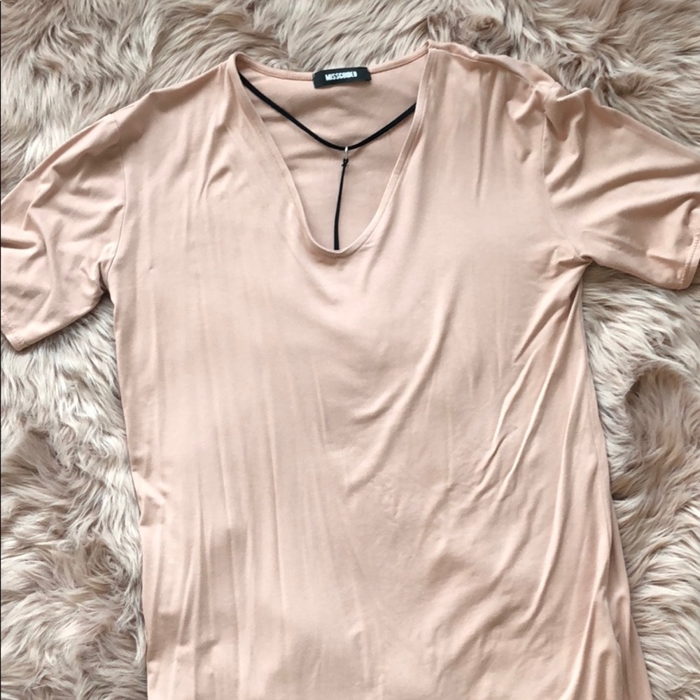 Missguided T strap T-shirt dress
